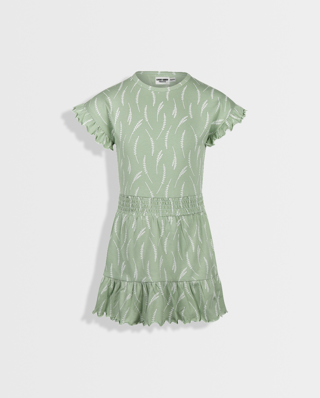 Celadon Green | Dievčenské šaty s krátkym rukávom