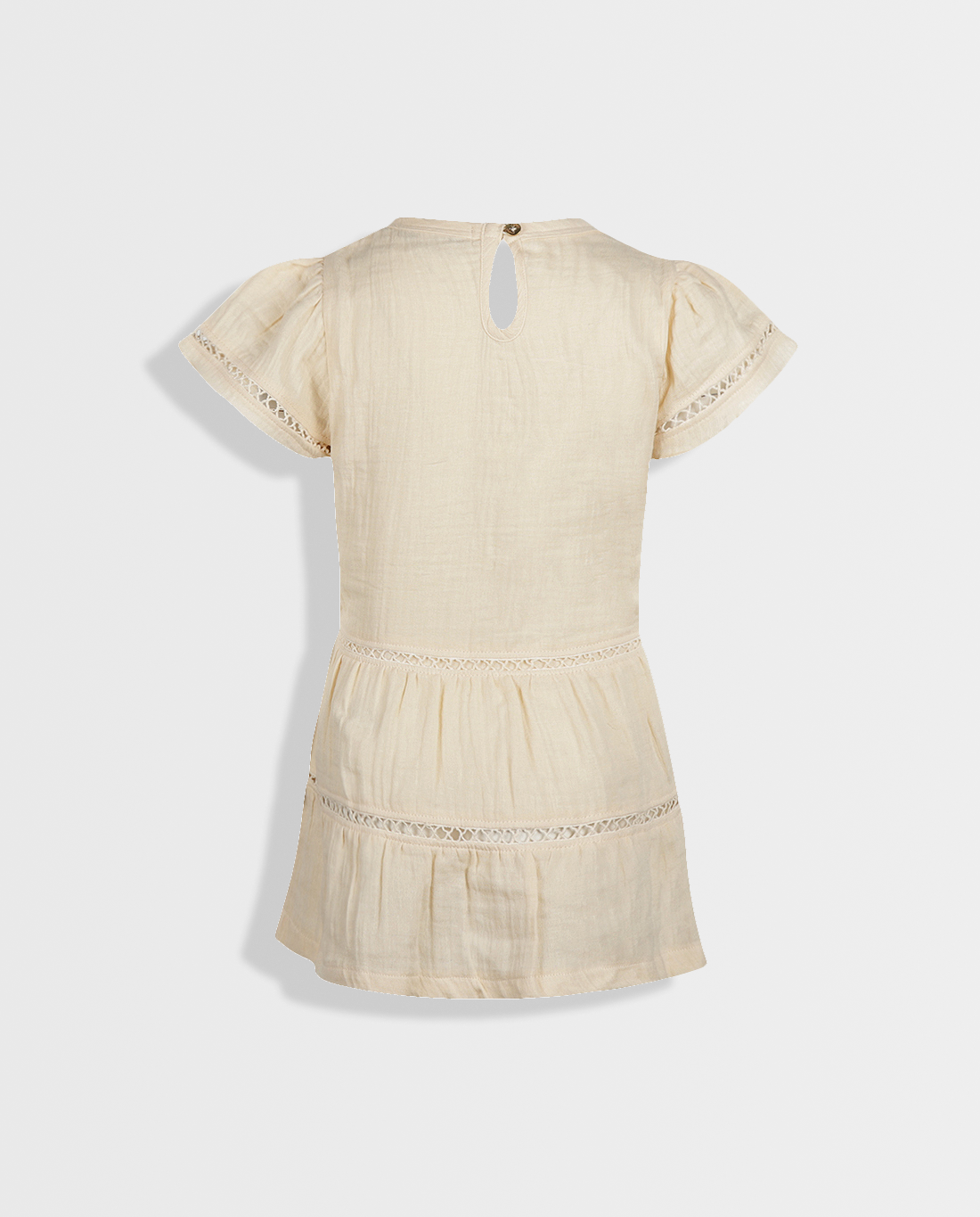 Off White Essence | Dievčenské šaty s krátkym rukávom