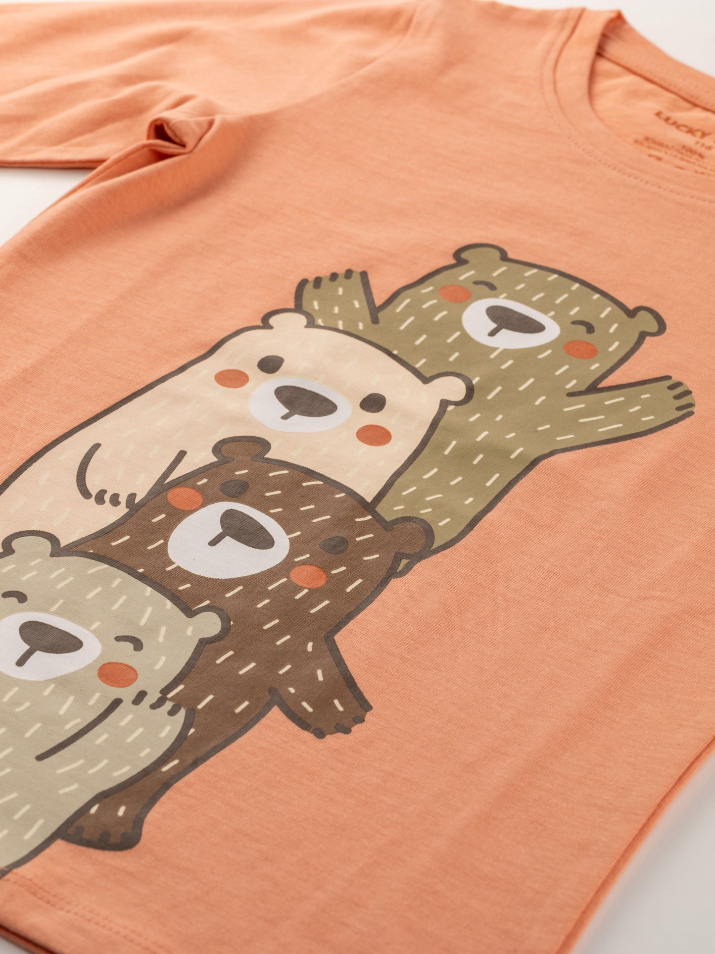 Happy Bears | Dievčenské tričko s dlhým rukávom