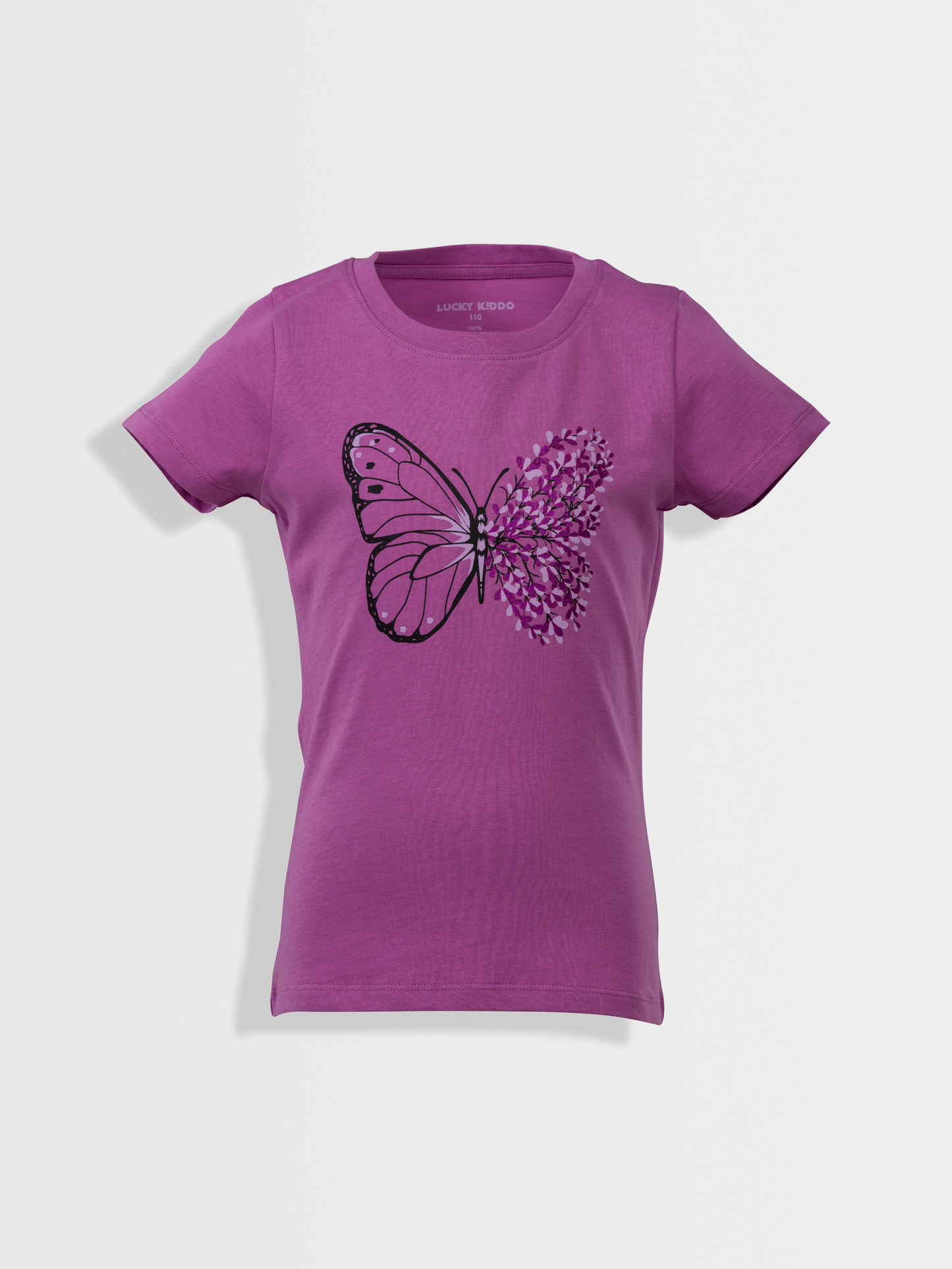 Violet Butterfly | Dievčenské tričko s krátkym rukávom