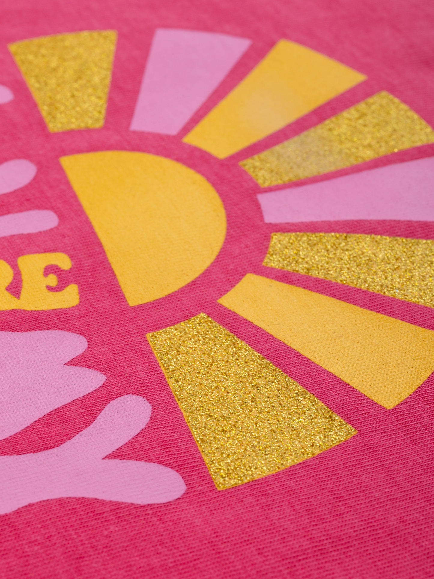 Hot Pink Sunshine | Dievčenské tričko s krátkym rukávom