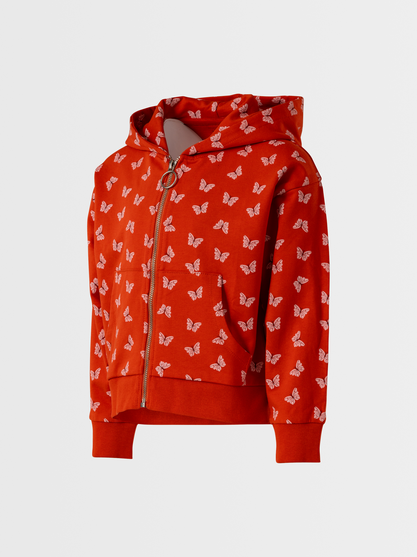 Ginger Butterflies | Dievčenská mikina na zips s kapucňou