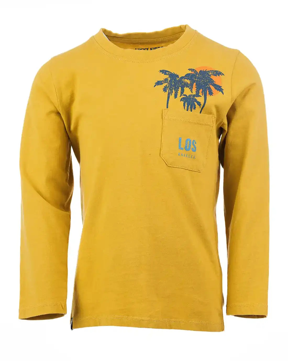 Yellow Palm | Chlapčenské tričko s dlhým rukávom