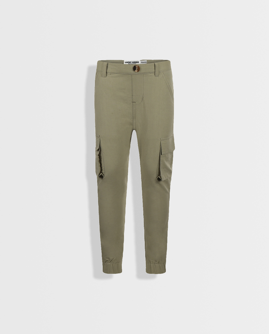 Sage Green | Chlapčenské cargo nohavice