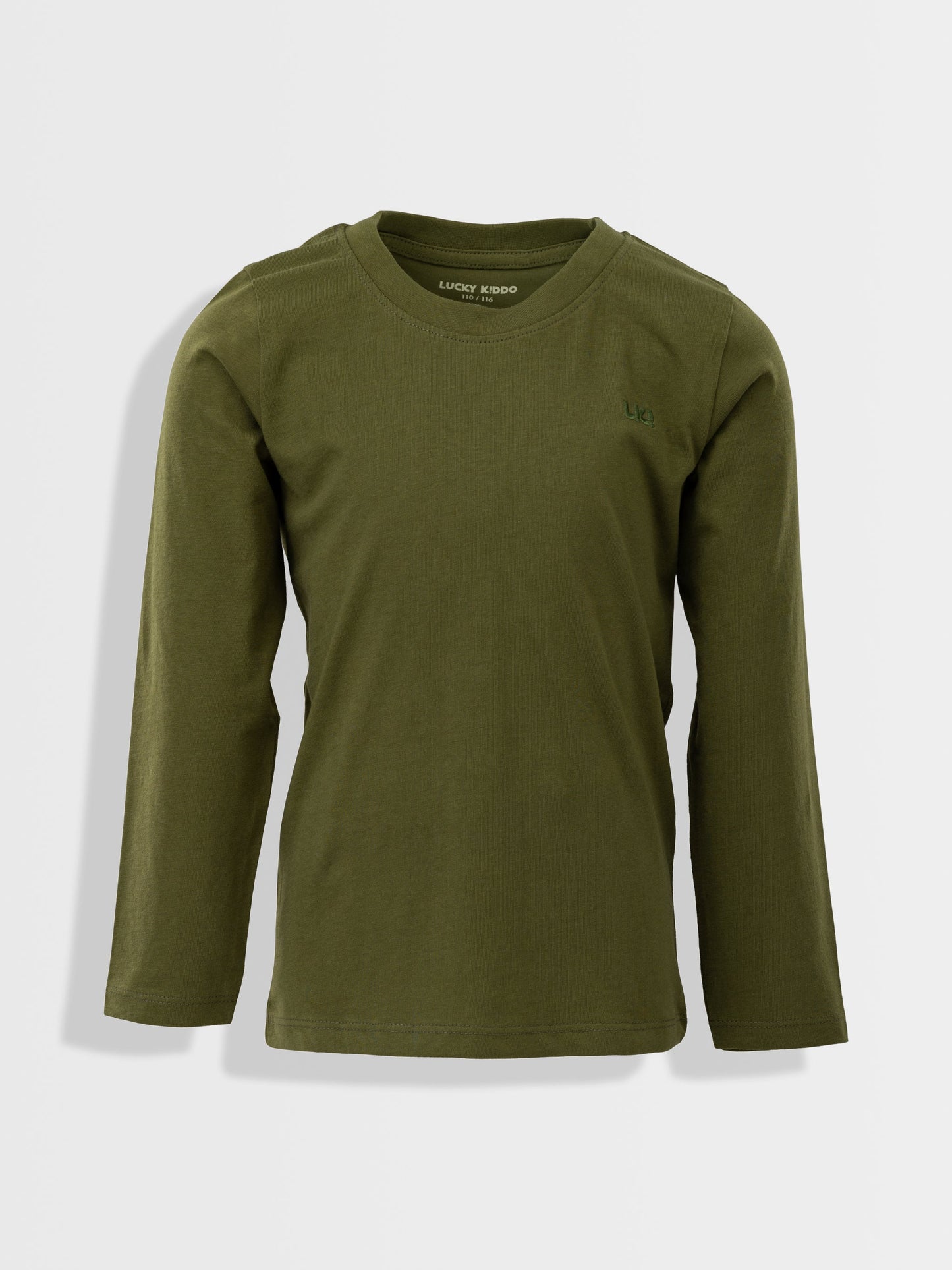 Dark Green LK | Chlapčenské tričko s dlhým rukávom