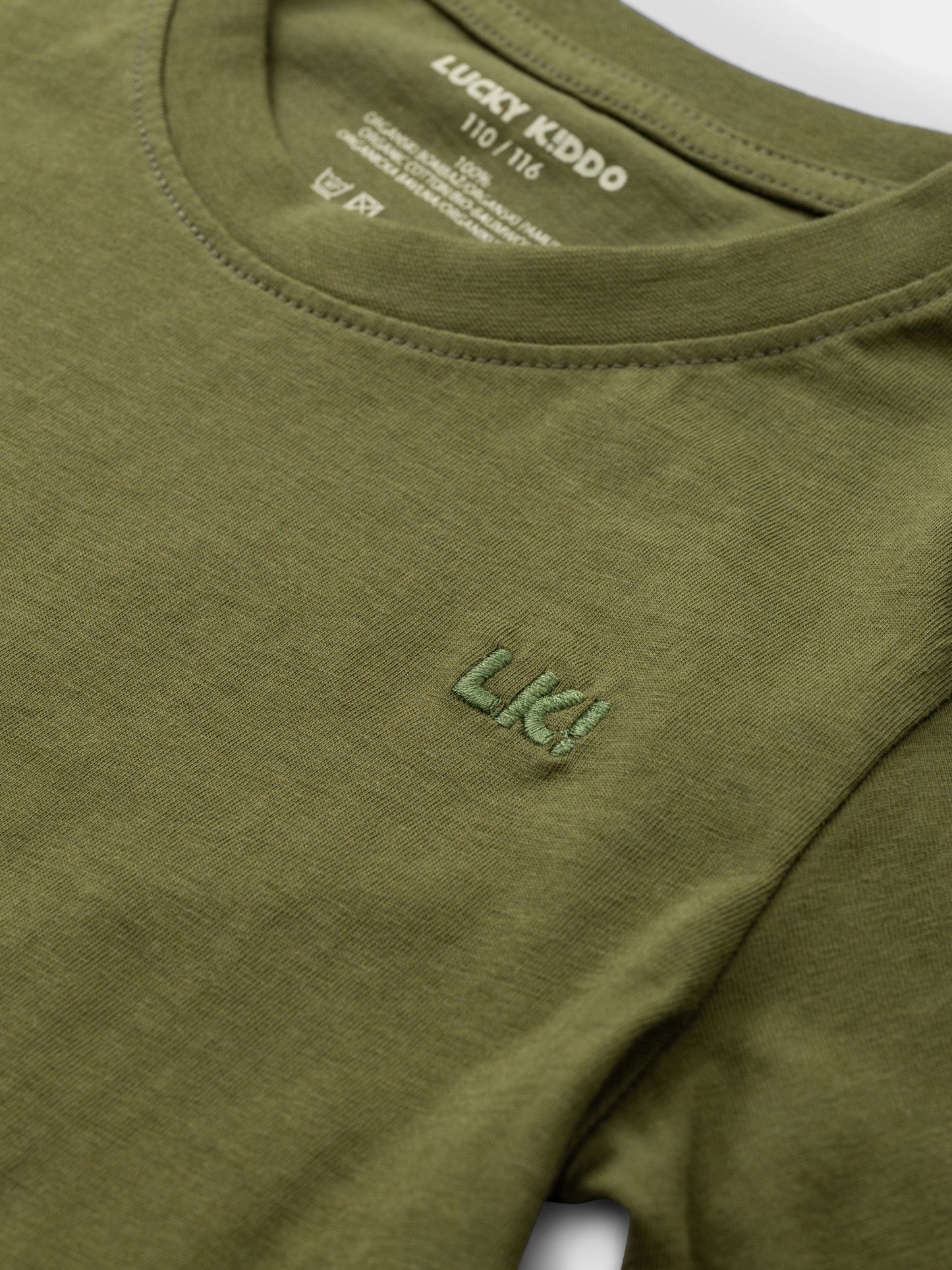 Dark Green LK | Chlapčenské tričko s dlhým rukávom