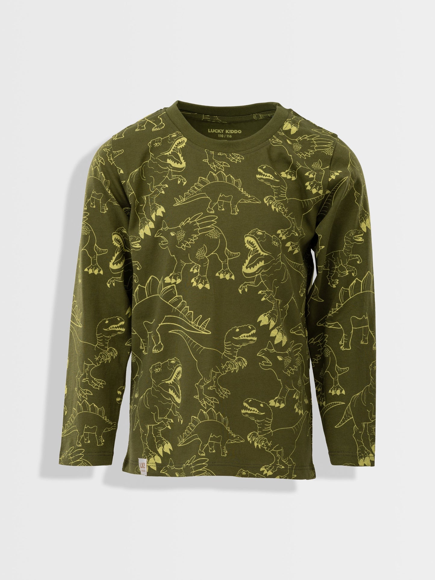 Dark Green | Chlapčenské tričko s dlhými rukávmi