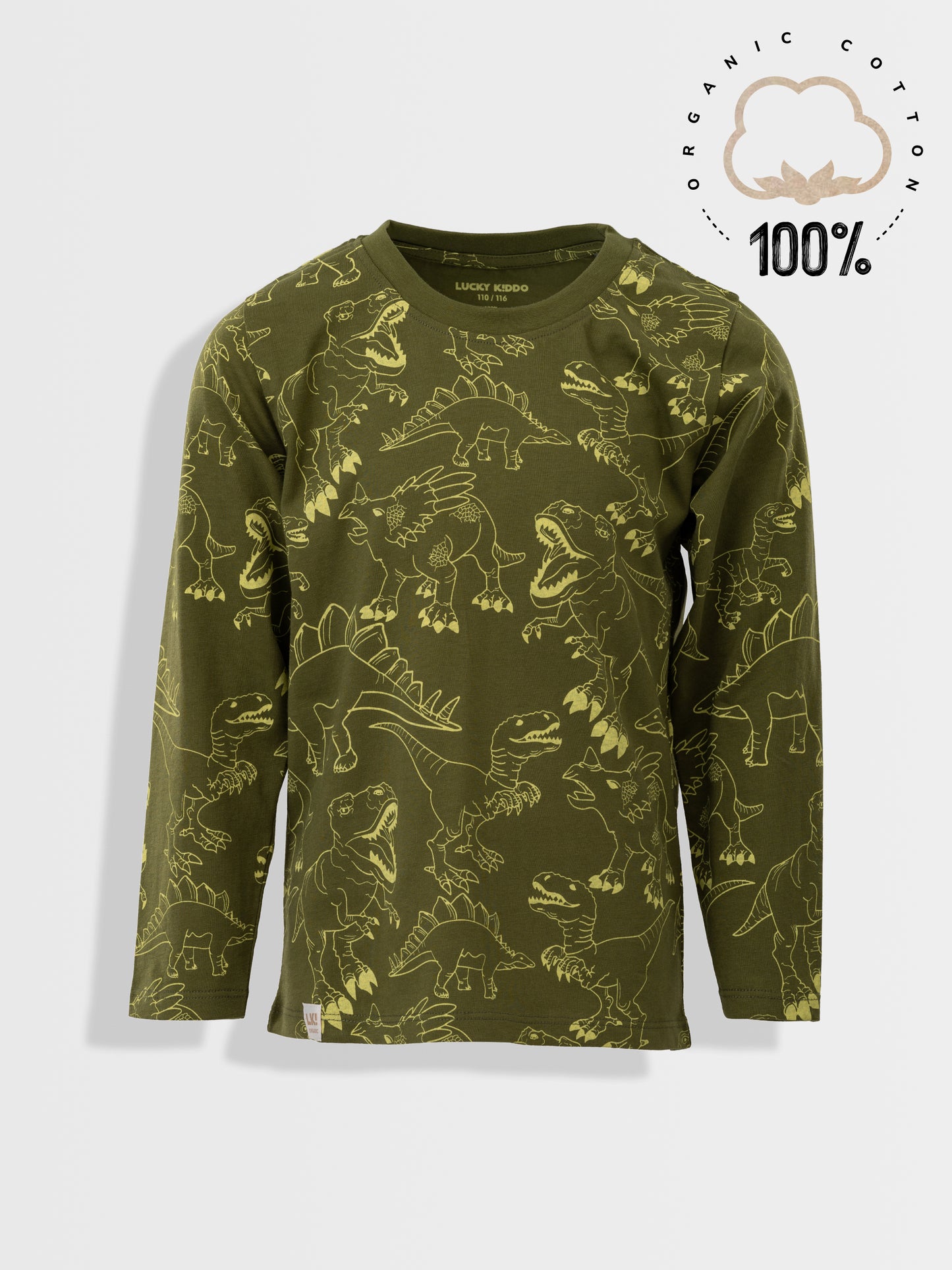 Dark Green | Chlapčenské tričko s dlhými rukávmi