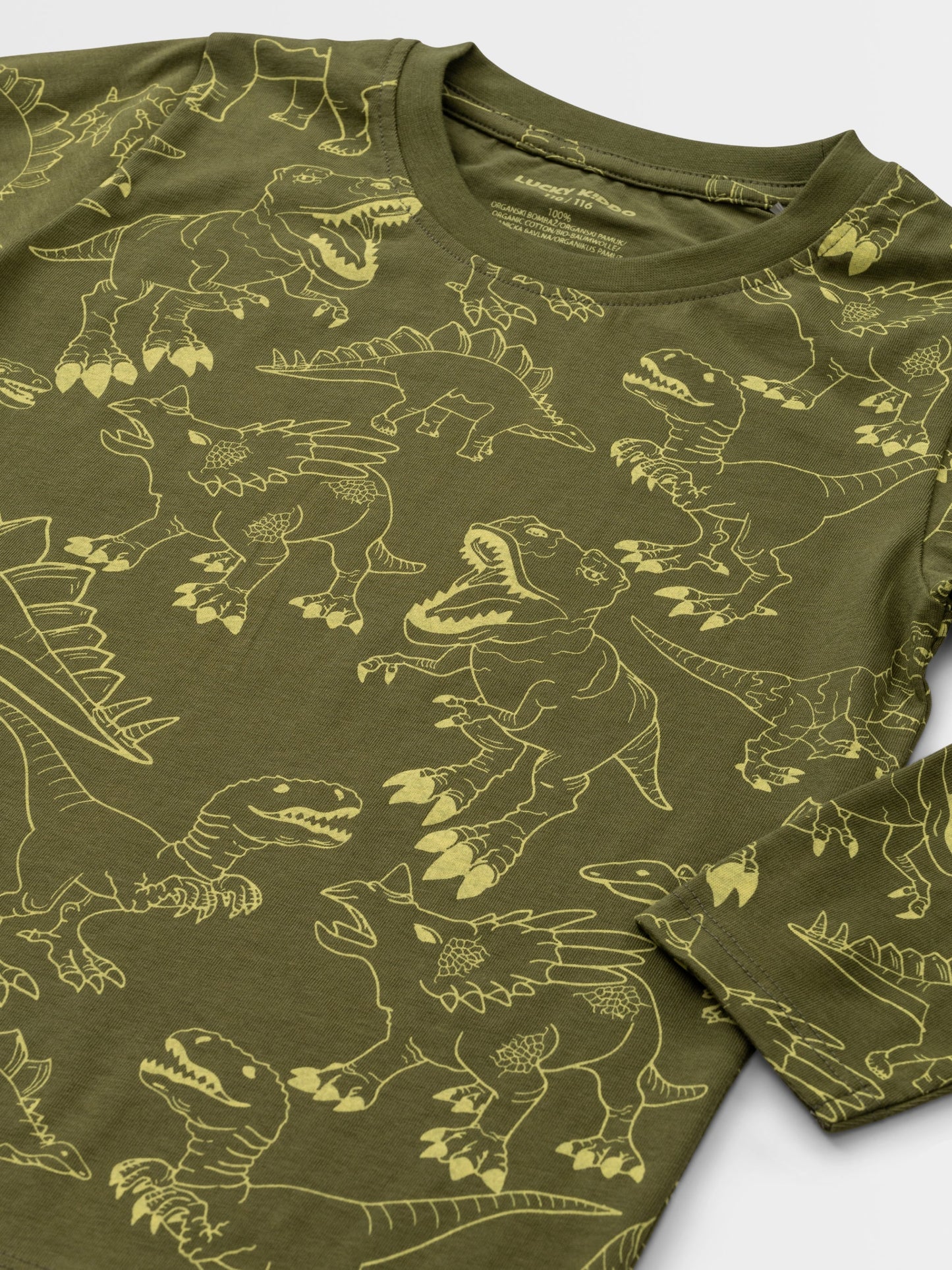 Dark Green | Chlapčenské tričko s dlhými rukávmi