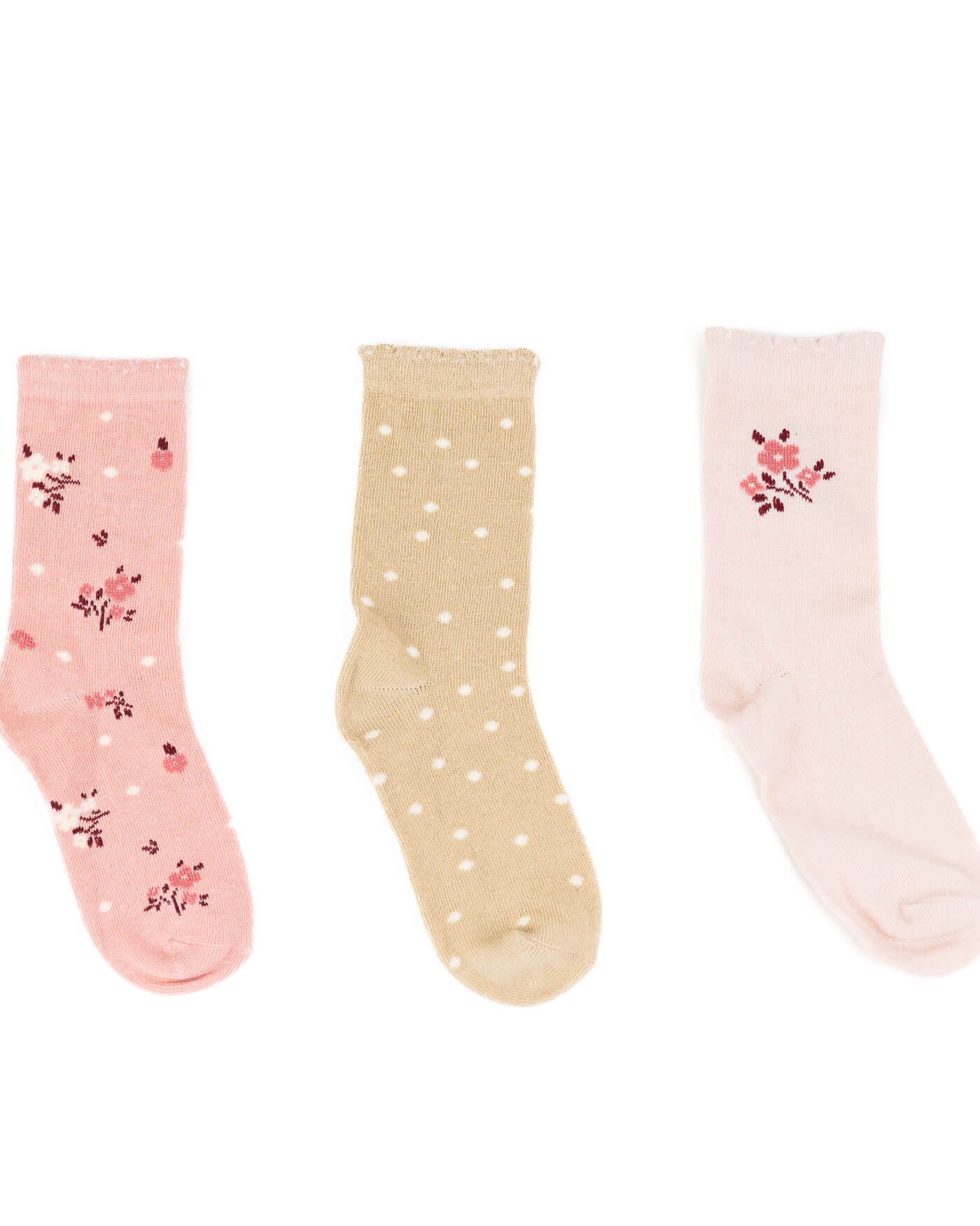 Dievčenské ponožky FLOWERS 3 kusy