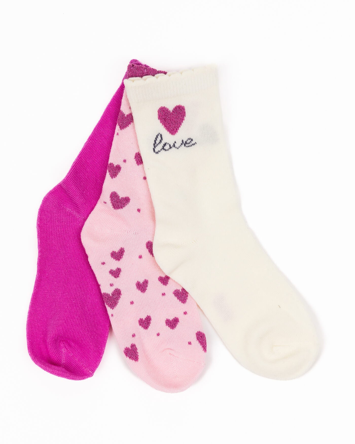 Dievčenské ponožky LOVE 3 kusy