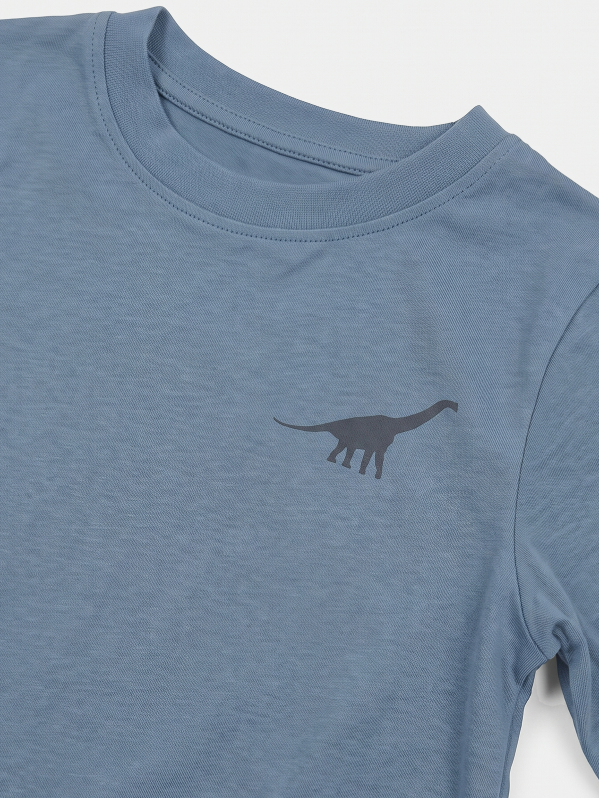 Dino Blue | Chlapčenské tričko s dlhým rukávom - klasický strih