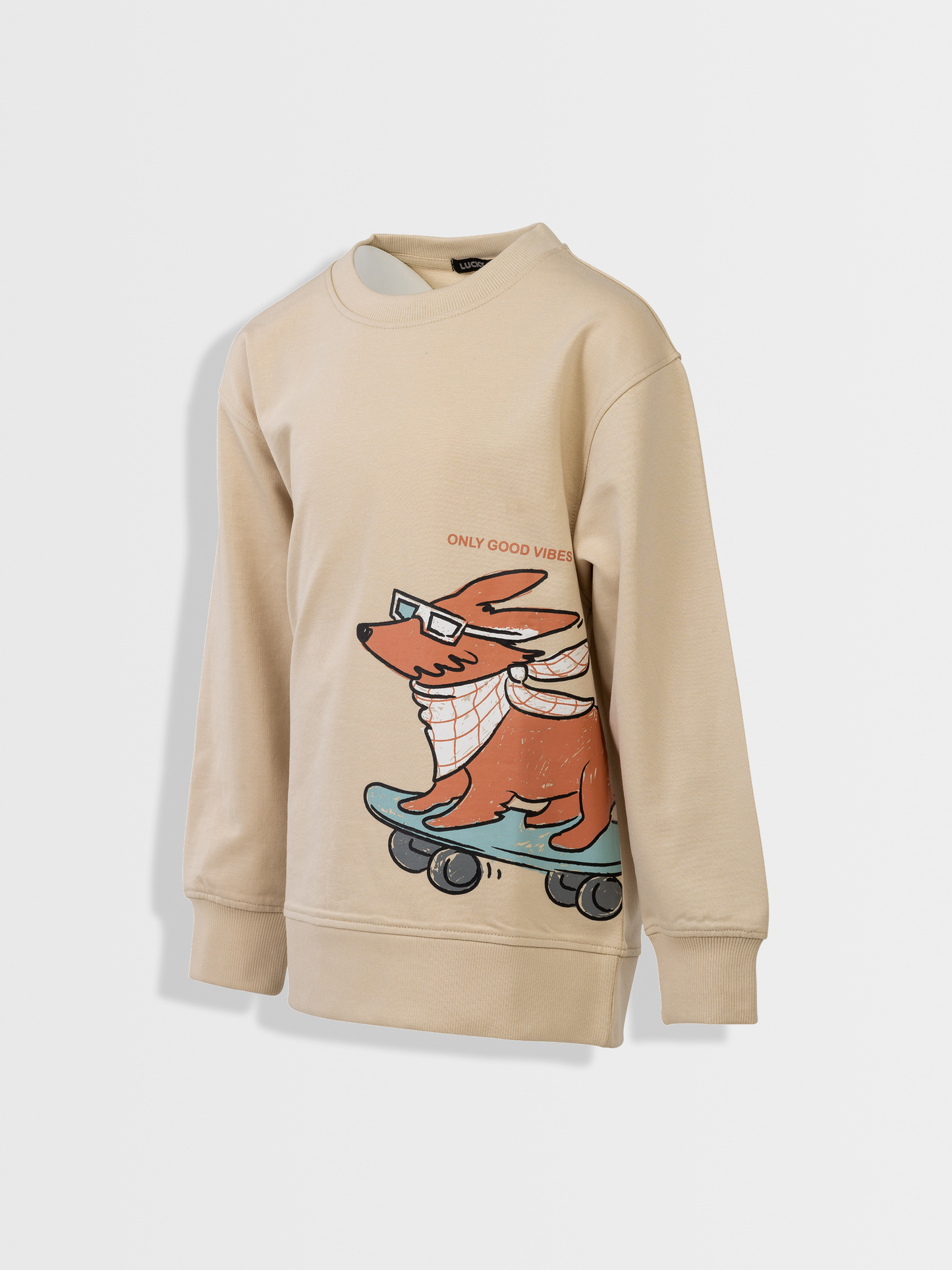 Skater dog Tan | Chlapčenský pulóver
