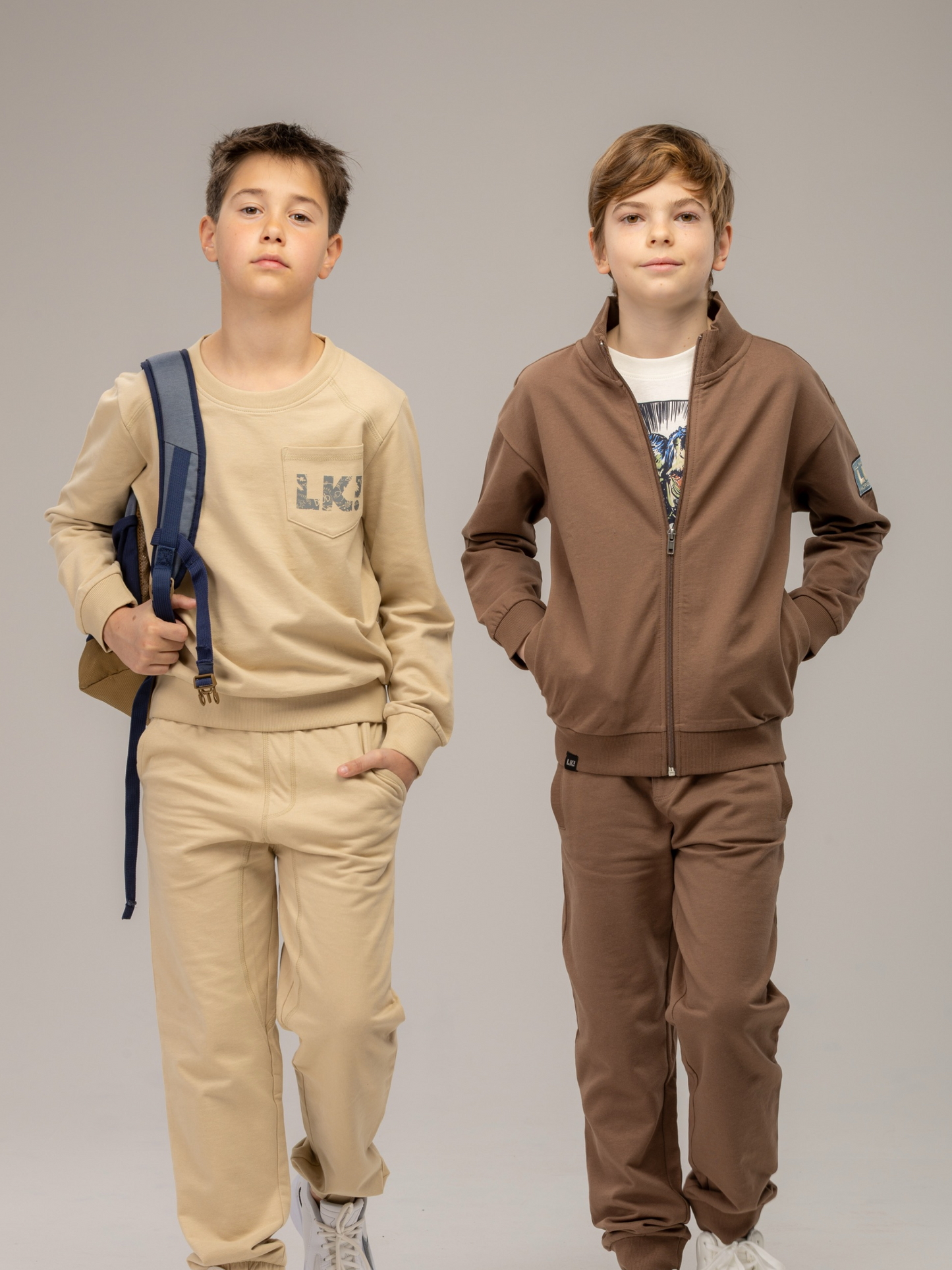 Beige Brown | Chlapčenský pulóver