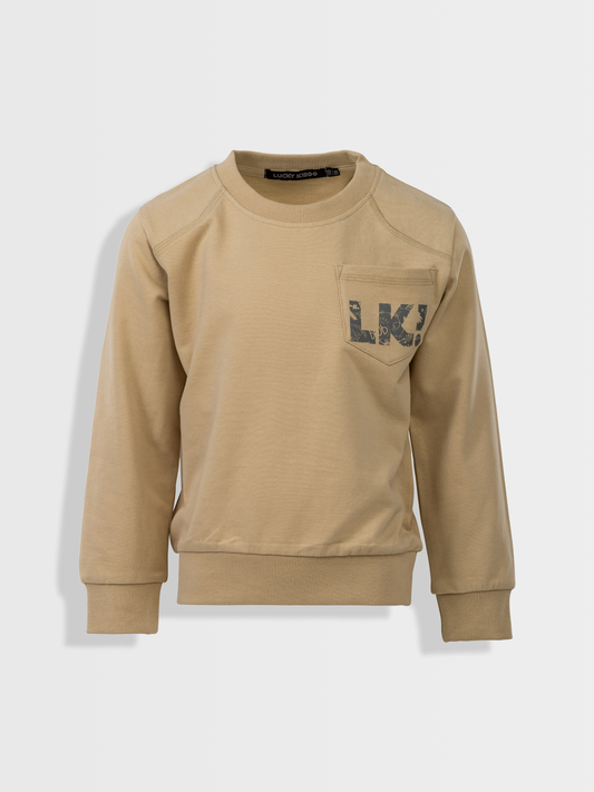 Beige Brown | Chlapčenský pulóver