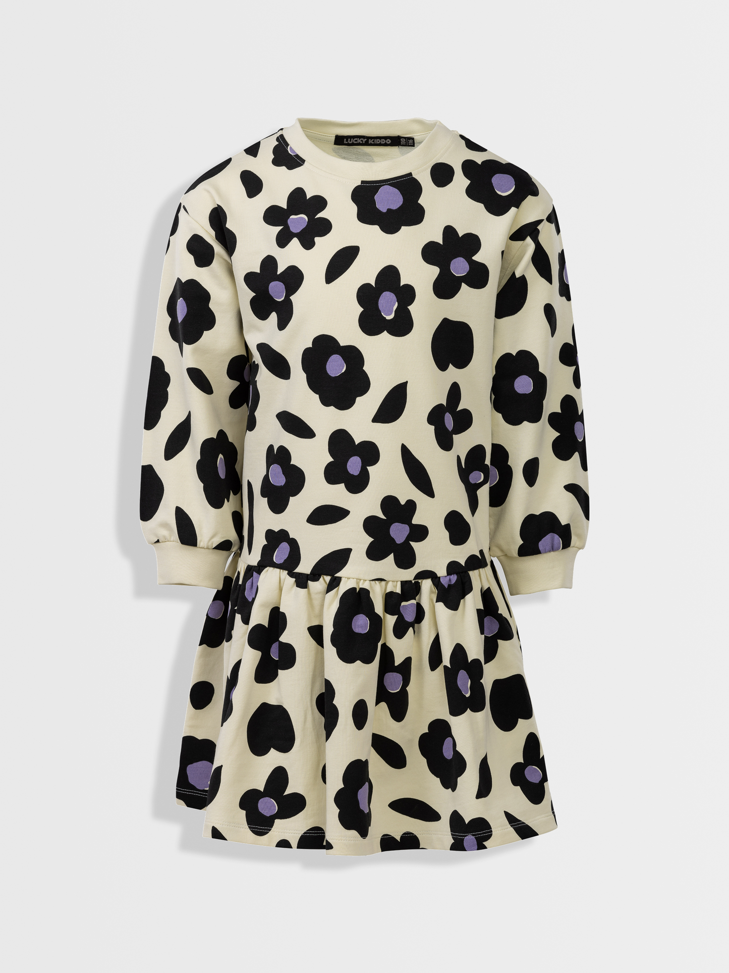Vanilla Floral | Dievčenské šaty s dlhým rukávom