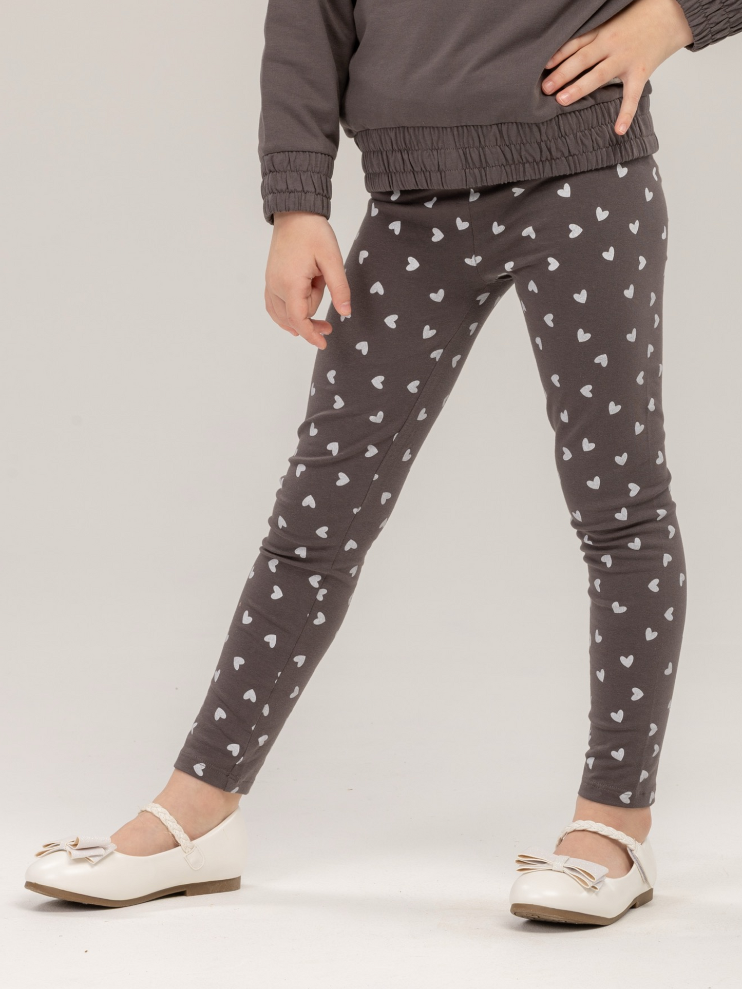 Paris Grey Hearts | Dievčenské legíny