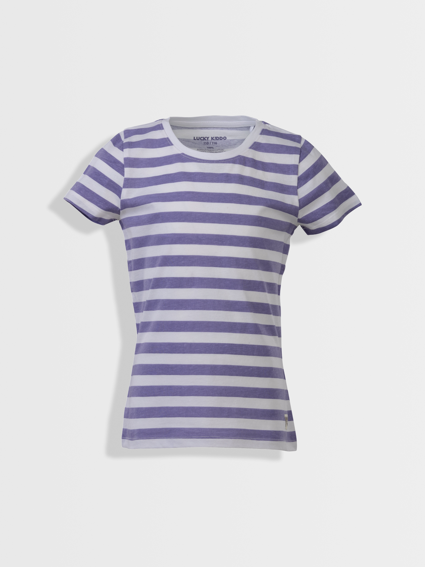 Plum Stripes | Dievčenské tričko s krátkym rukávom
