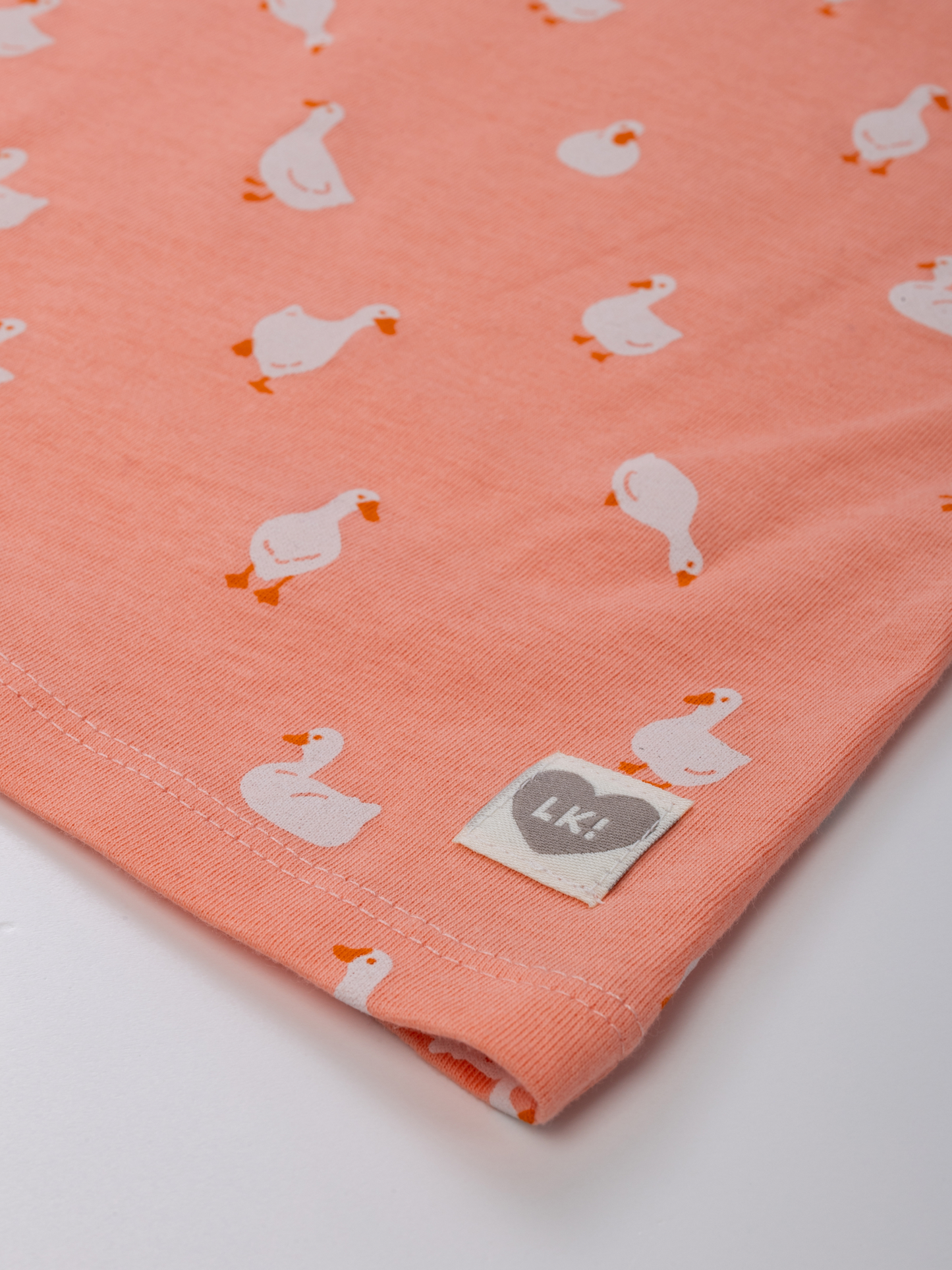 Peach Ducks | Dievčenské tričko s dlhým rukávom
