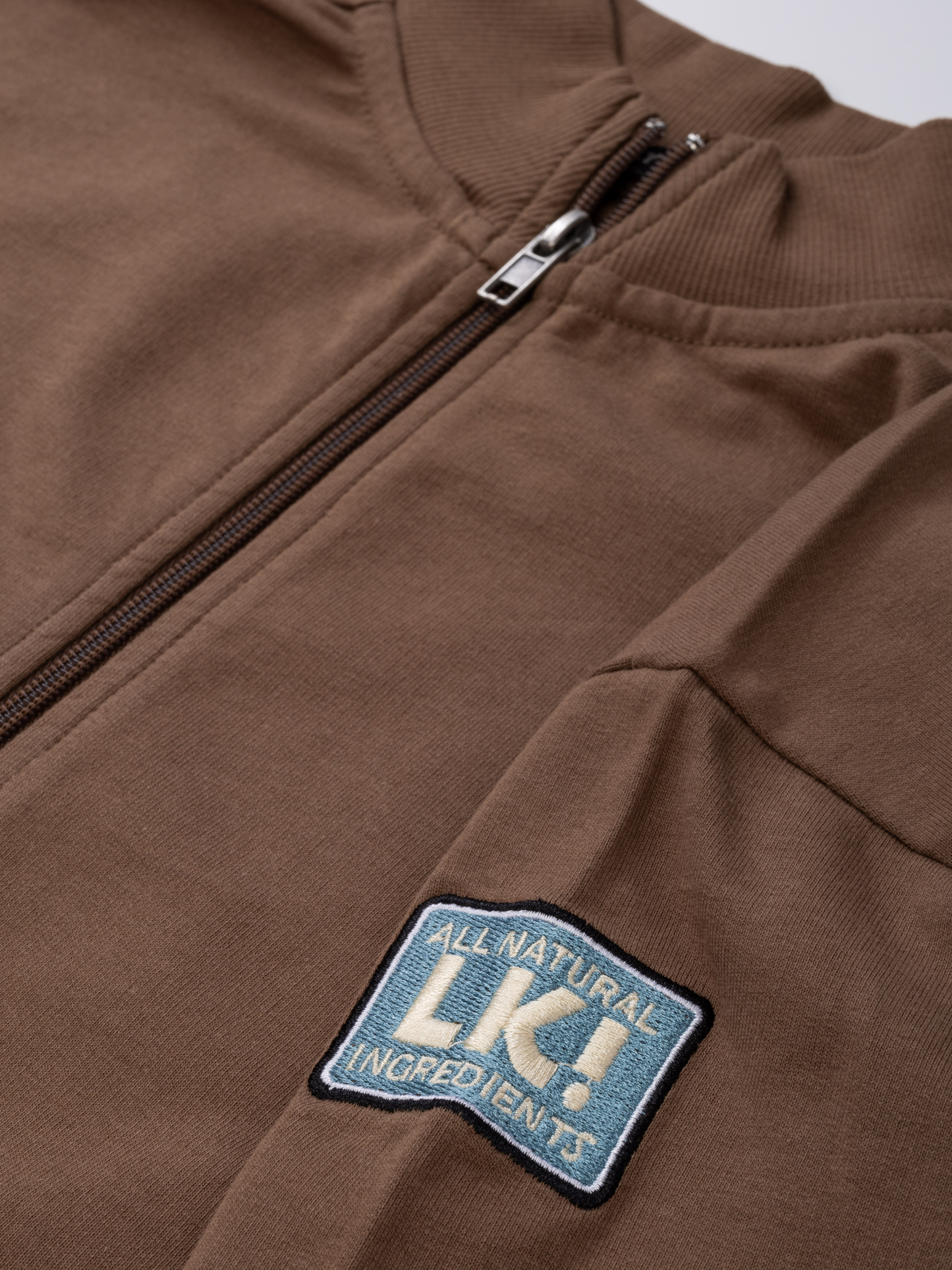 Shitake Brown | Chlapčenská mikina na zips