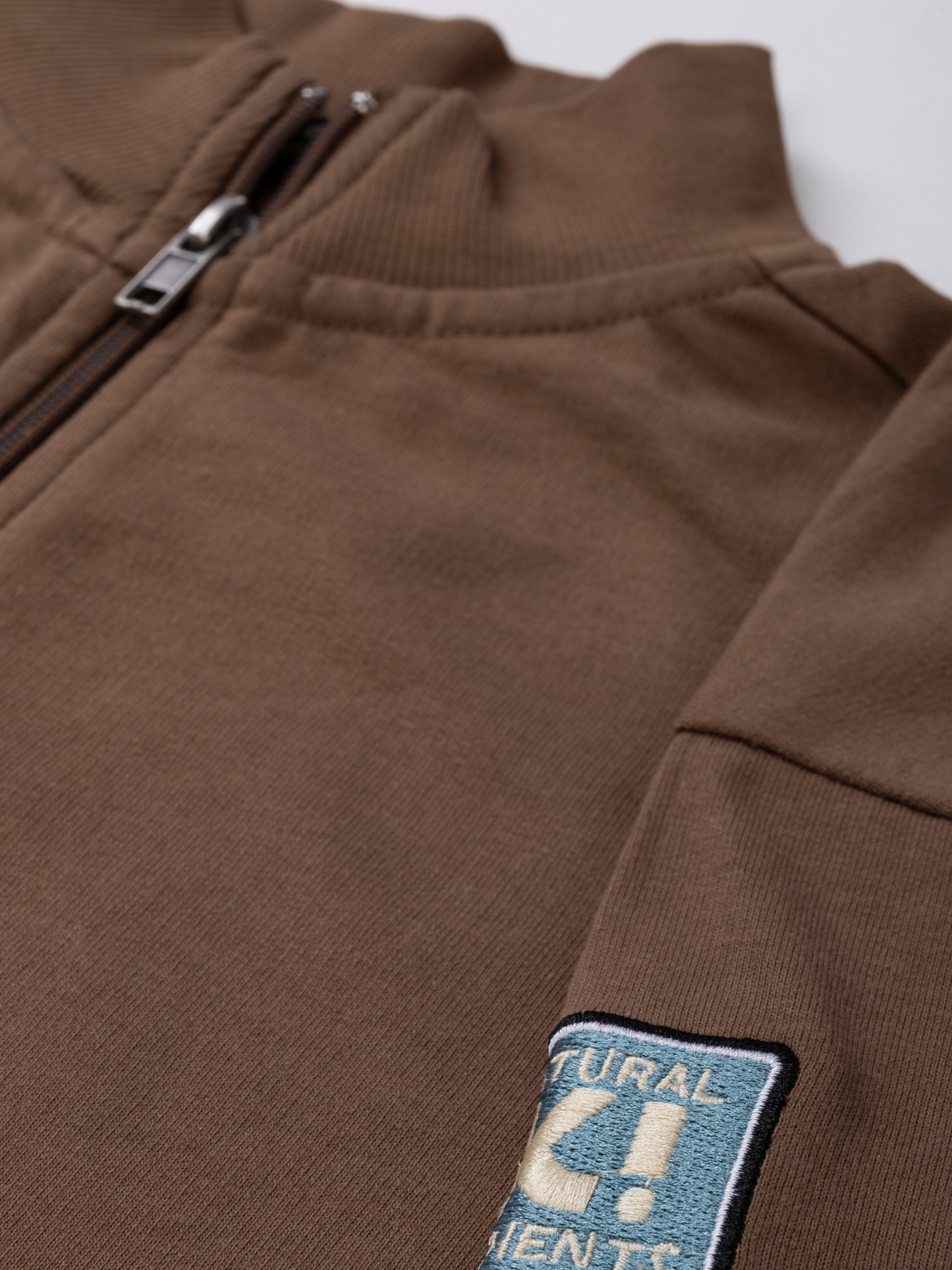 Shitake Brown | Chlapčenská mikina na zips