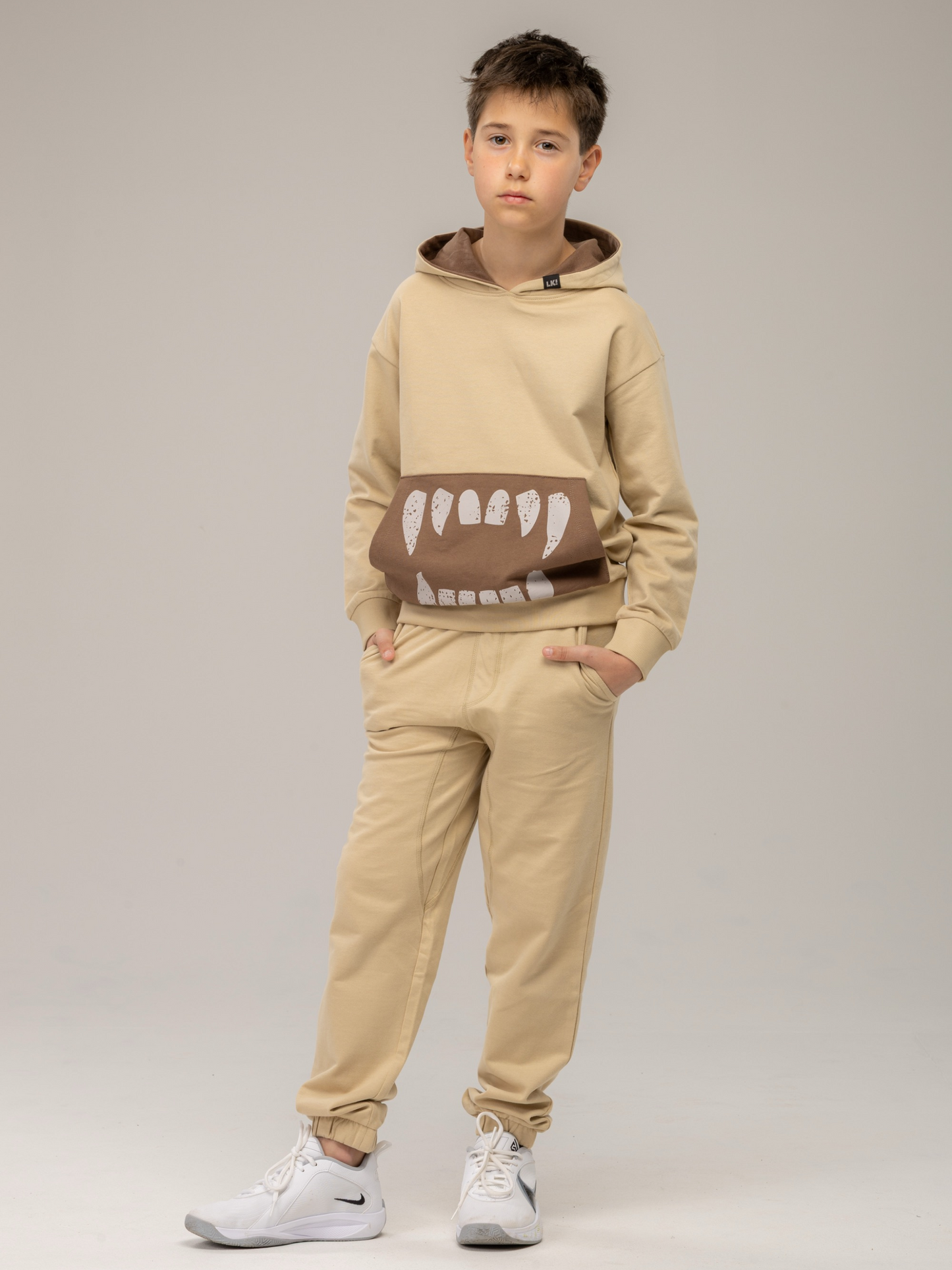 Beige Brown | Chlapčenské tepláky