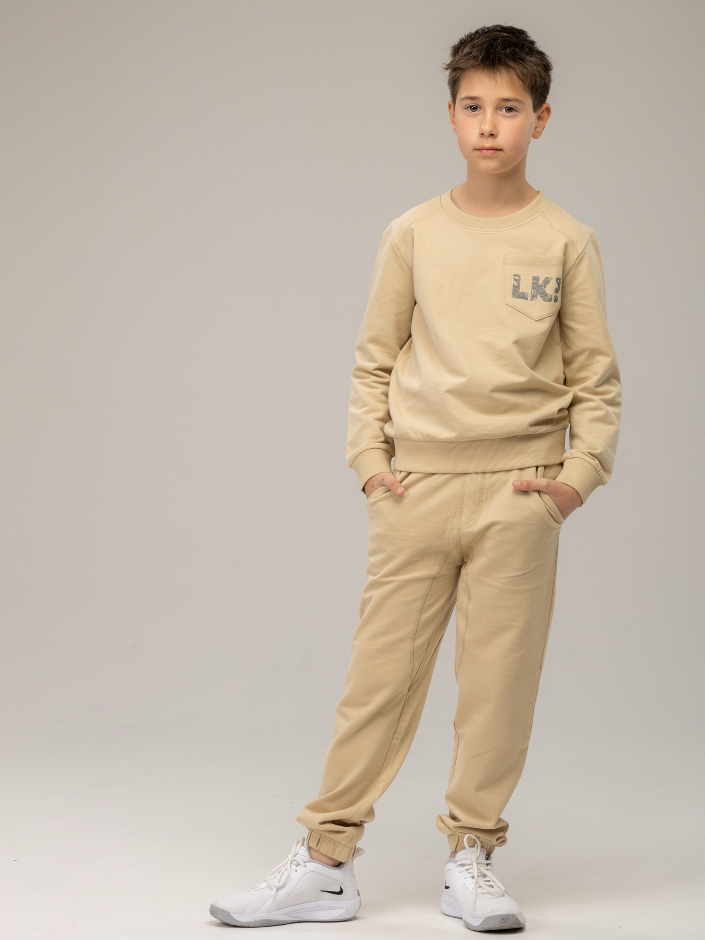 Beige Brown | Chlapčenské tepláky