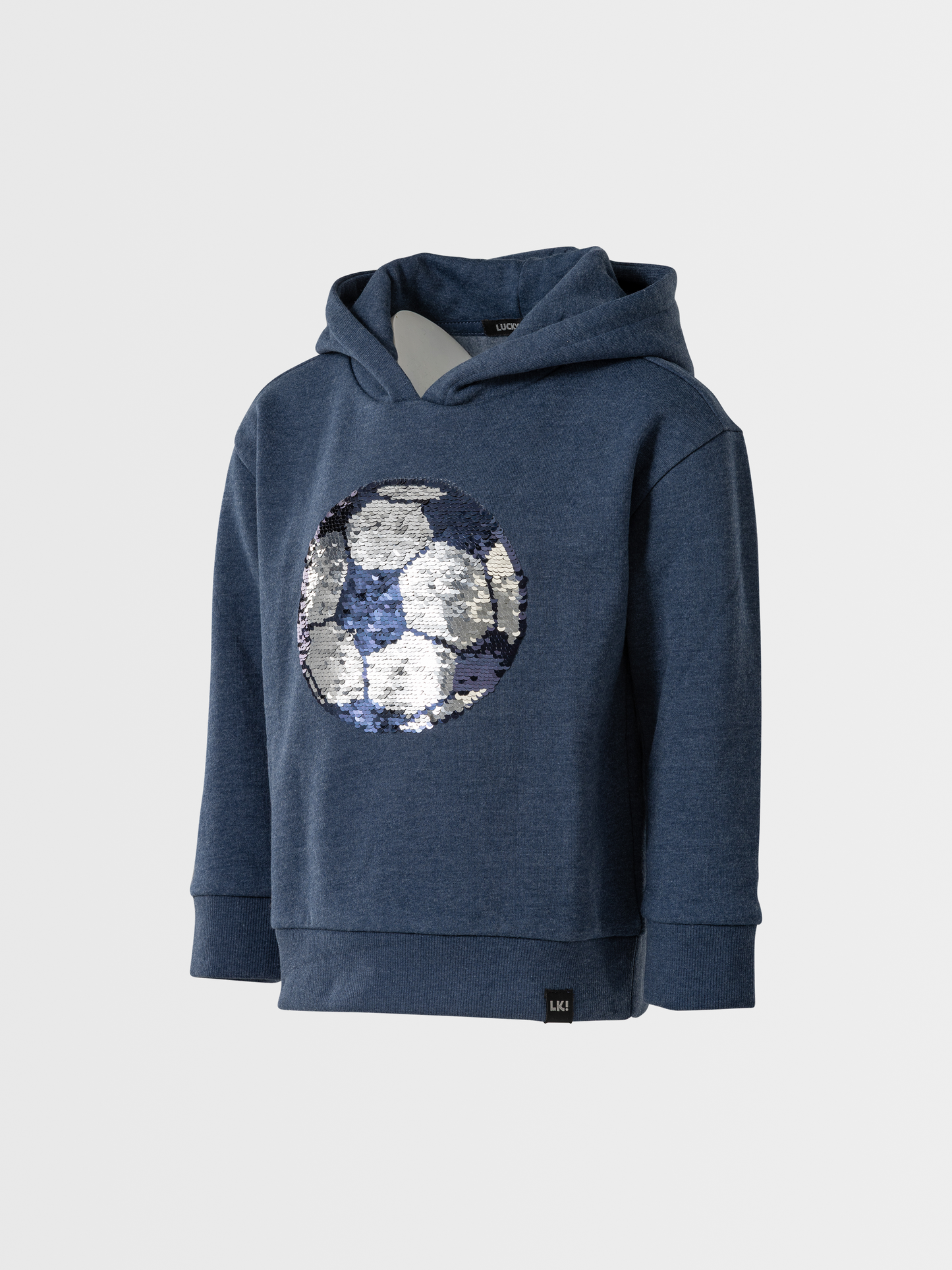 Blue Melange | Chlapčenská mikina s kapucňou