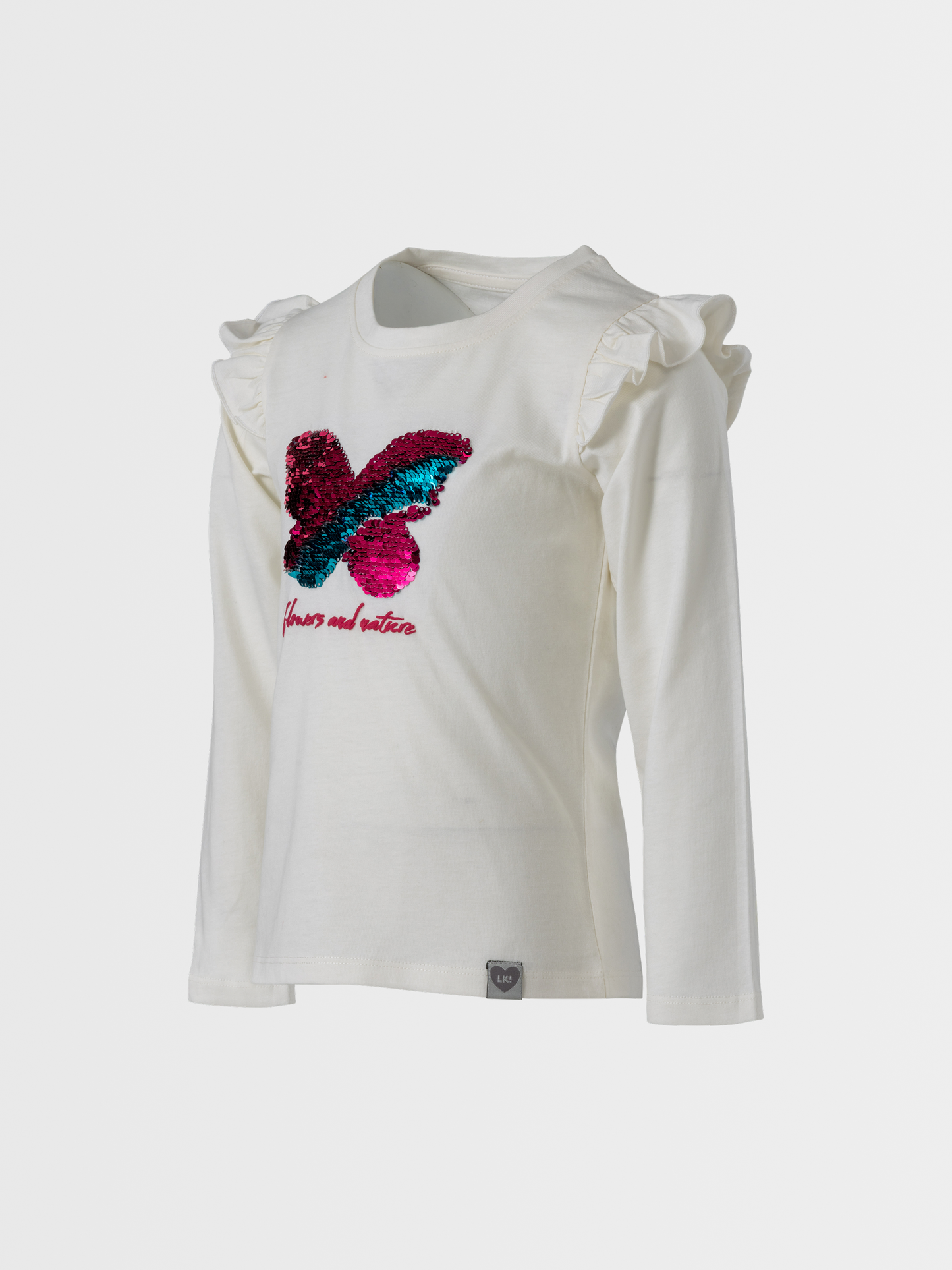 Colorful Butterfly | Dievčenské tričko s dlhým rukávom