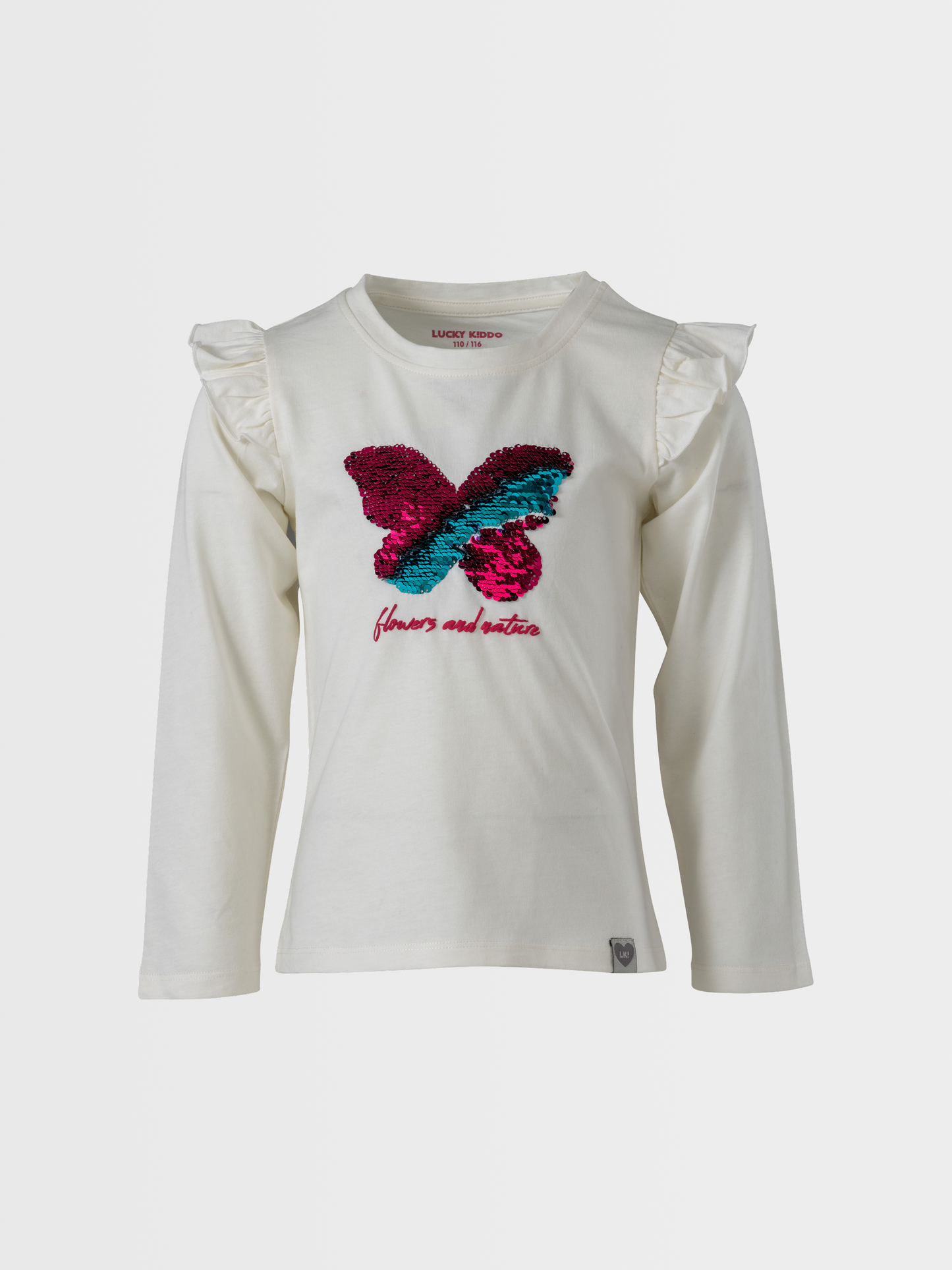 Colorful Butterfly | Dievčenské tričko s dlhým rukávom