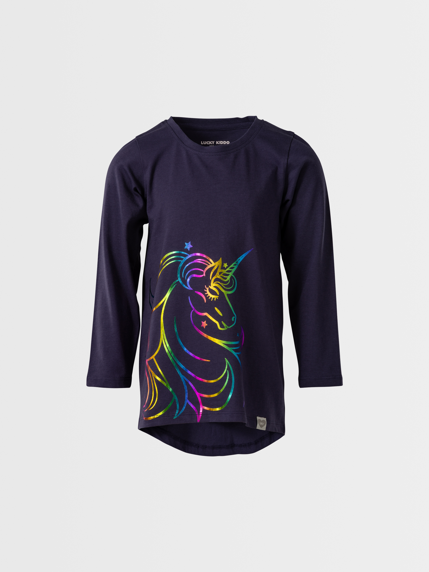 Rainbow Unicorn | Dievčenská tunika s dlhým rukávom