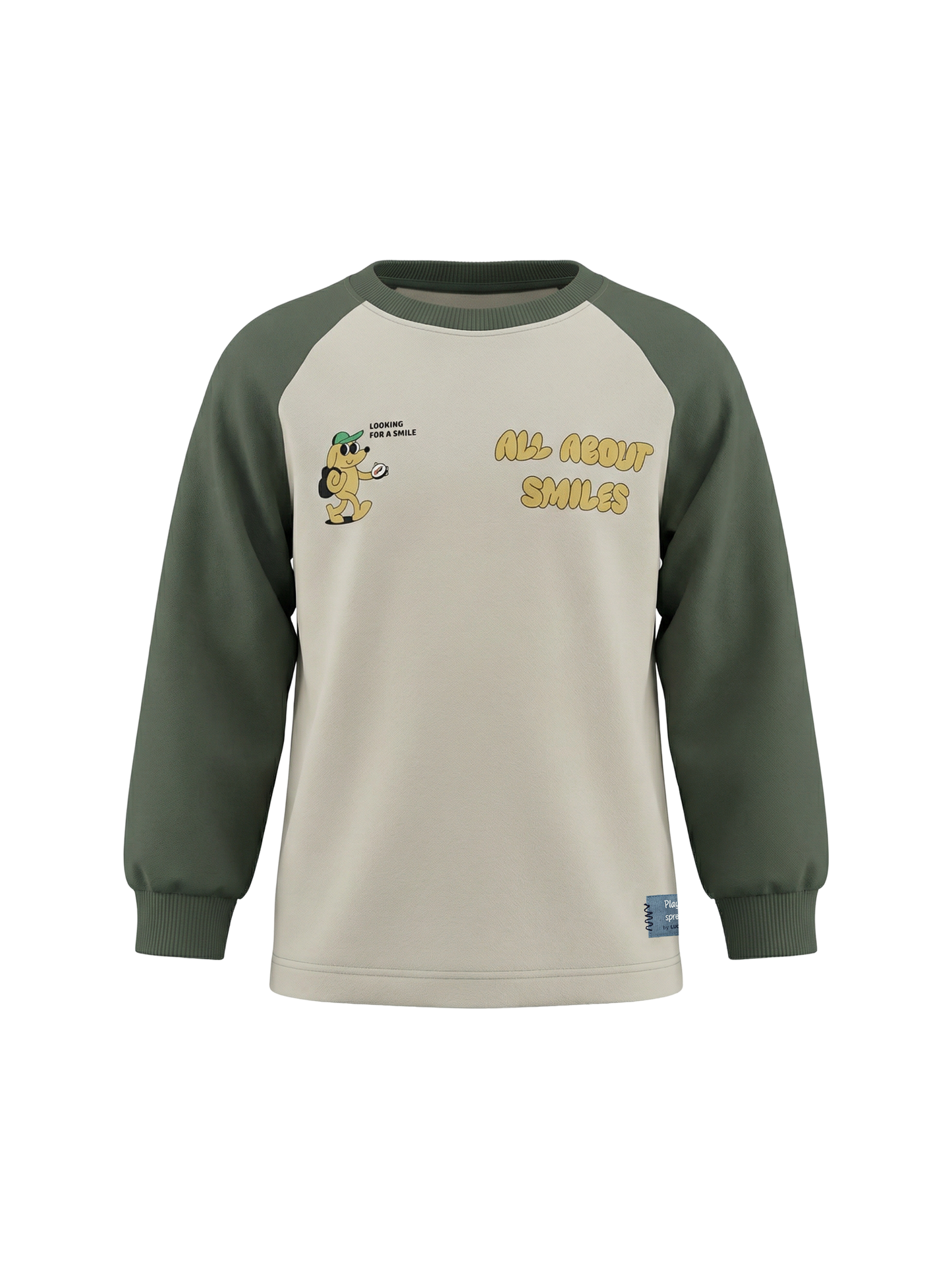 Sand Happy Dog | Chlapčenské tričko s dlhým rukávom - voľný strih