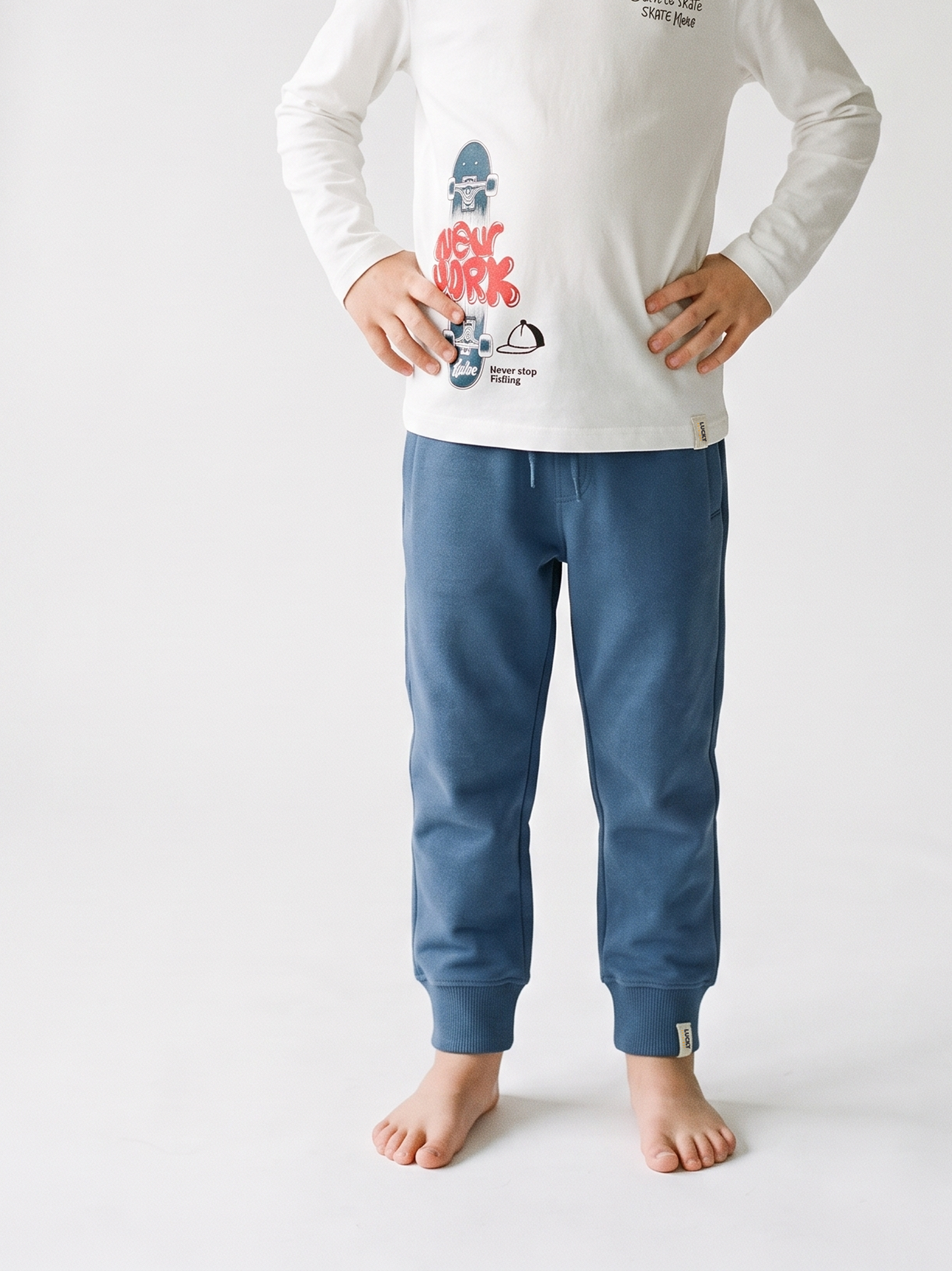 Navy Classic Vibe | Chlapčenské tepláky - klasický strih