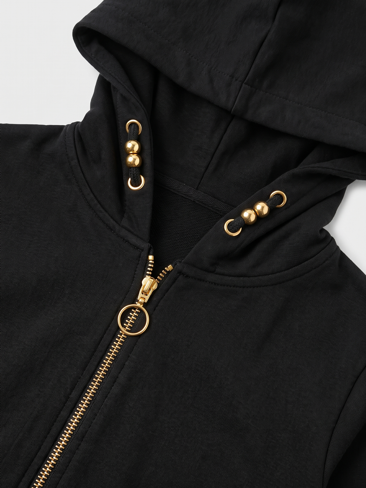 Moonless Zip | Dievčenská mikina s kapucňou na zip - klasický strih