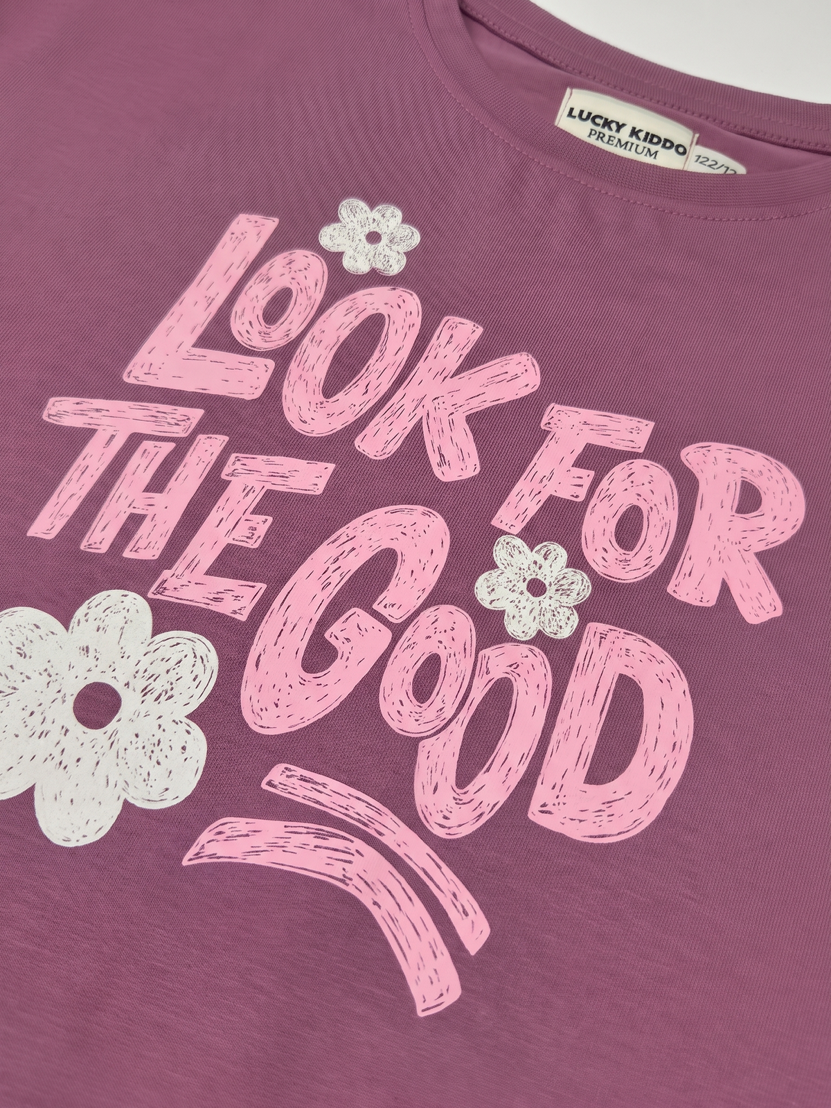 Look For Good | Dievčenské tričko s dlhým rukávom - voľný strih
