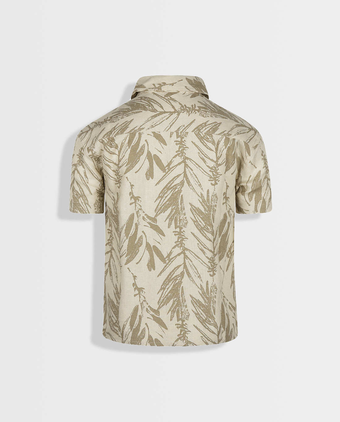 Beige Havana | Chlapčenská košeľa s krátkym rukávom