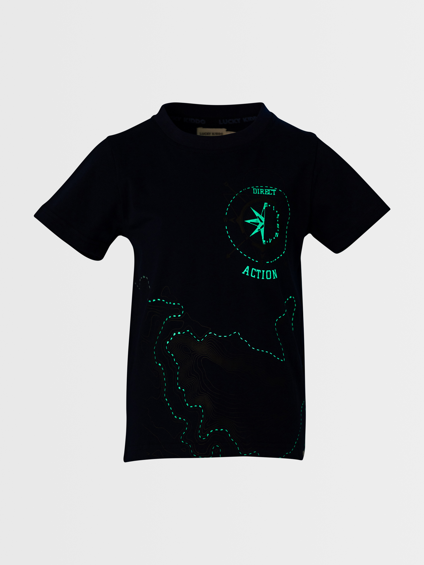 Magic Compass | Chlapčenské tričko s krátkym rukávom Glow in the dark