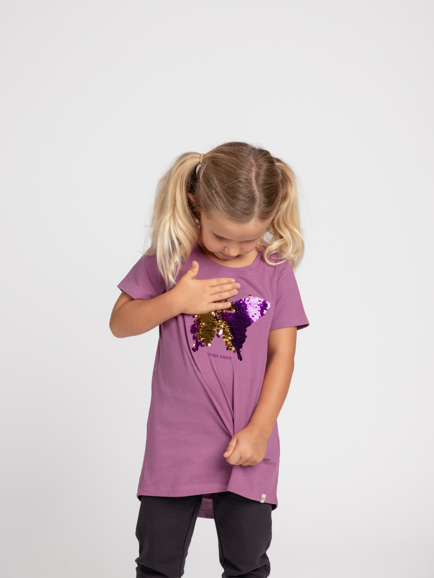 Butterfly Magic | Dievčenská tunika s krátkym rukávom