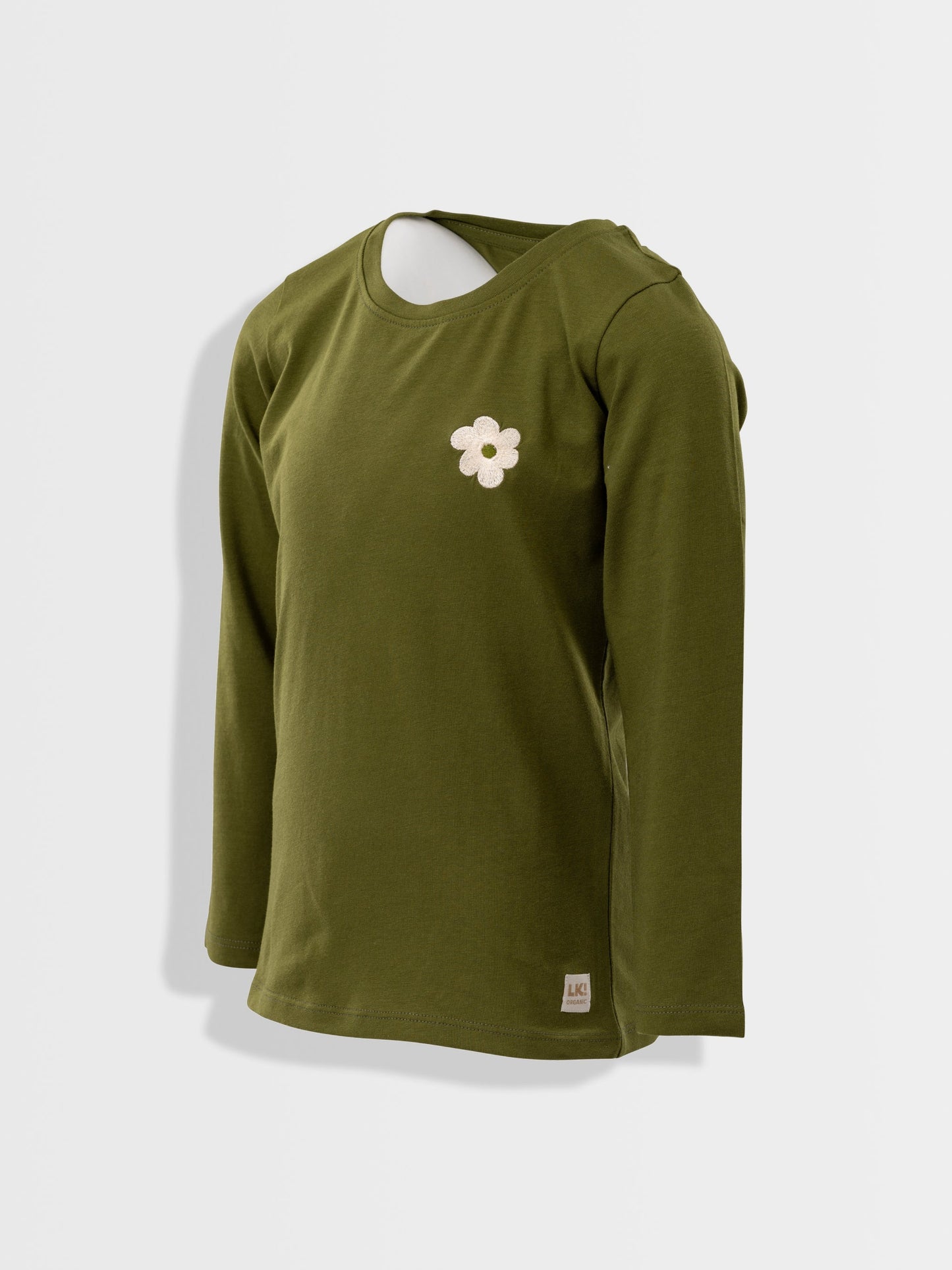 Dark Green | Dievčenské tričko s dlhým rukávom