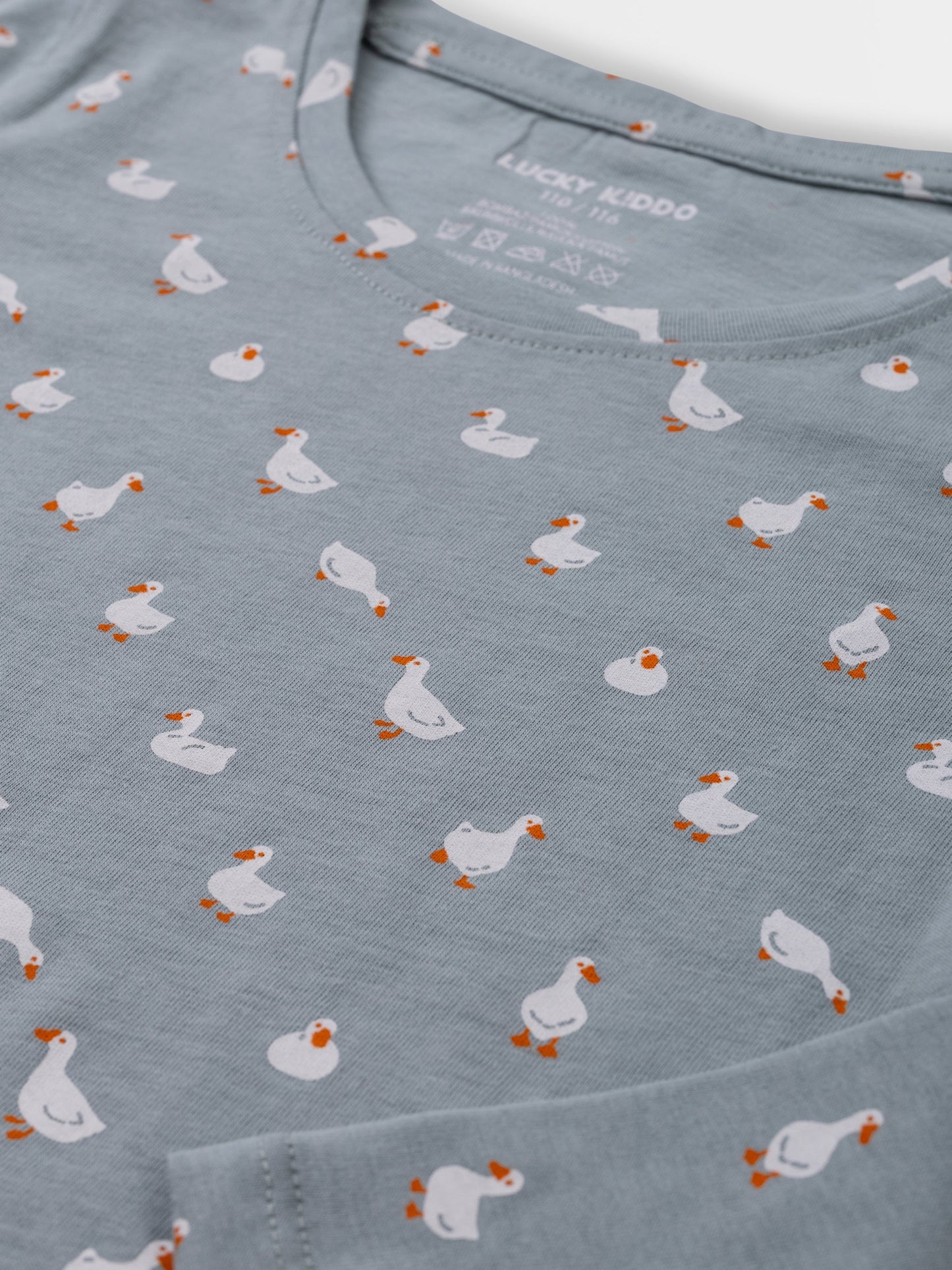 Grey Mist Ducks | Dievčenské tričko s dlhým rukávom