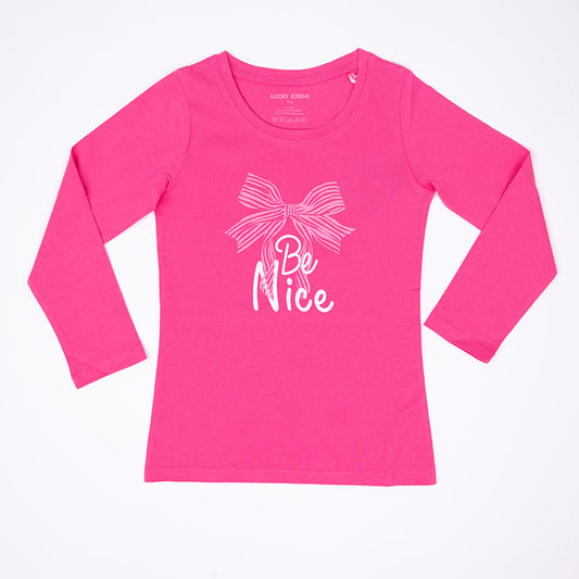 Be Nice | Dievčenské tričko s dlhým rukávom