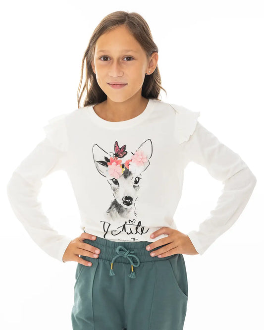 Cute Dear | Dievčenská tričko s dlhým rukávom