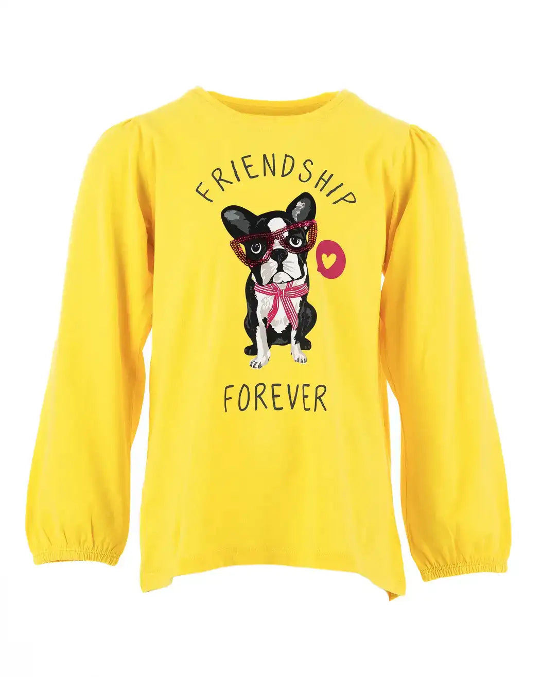 Doggy Friendship | Dievčenská tričko s dlhým rukávom