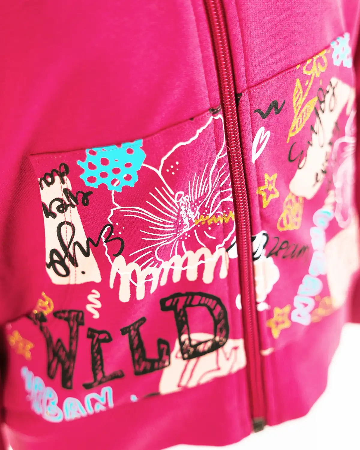 Wild | Dievčenská mikina s kapucňou