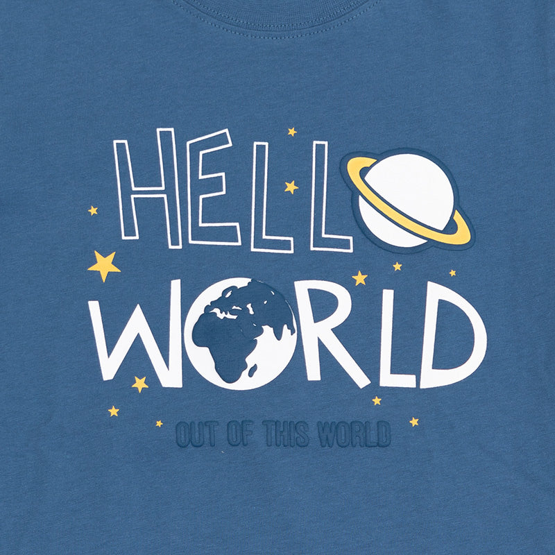 Hello World | Chlapčenské tričko s dlhými rukávmi