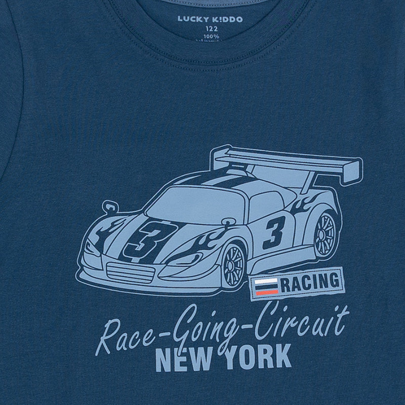 Racing Blue | Chlapčenské tričko s dlhými rukávmi
