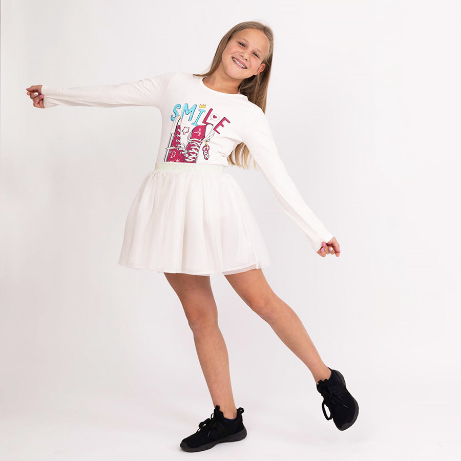 Smile | Dievčenské tričko s dlhým rukávom