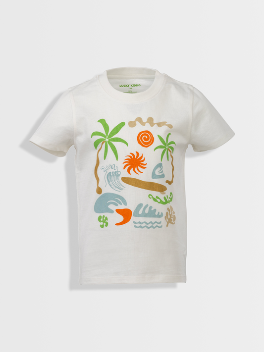 Off White Summer | Chlapčenské tričko s krátkym rukávom