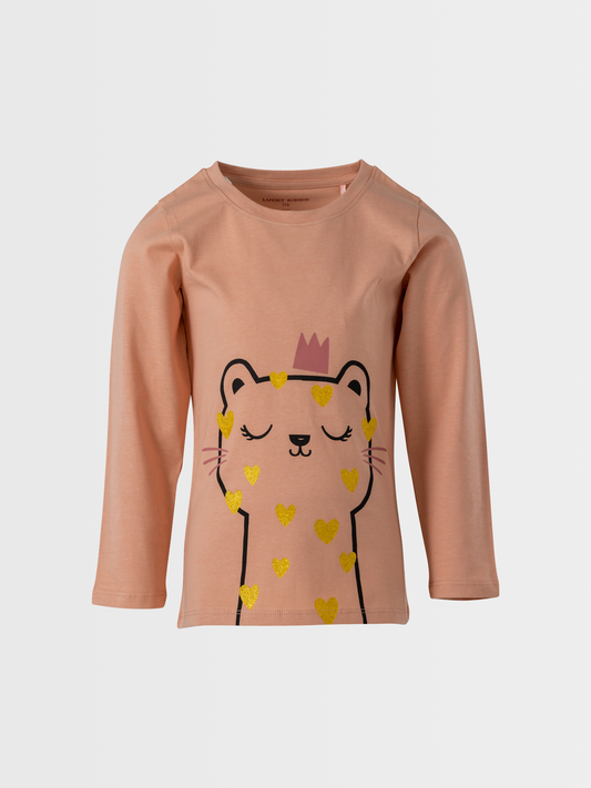 Princess Cat | Dievčenské tričko s dlhým rukávom