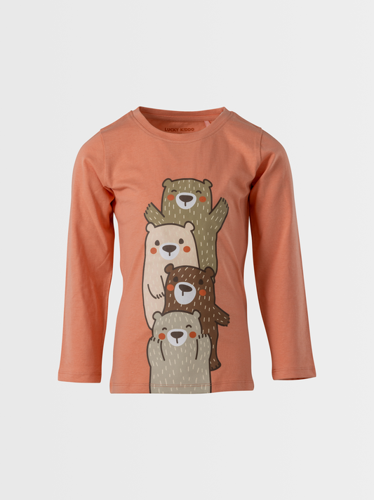 Happy Bears | Dievčenské tričko s dlhým rukávom